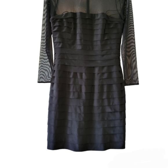 Ralph Lauren Mesh Mini Black Dress Size 10. - Picture 11 of 15